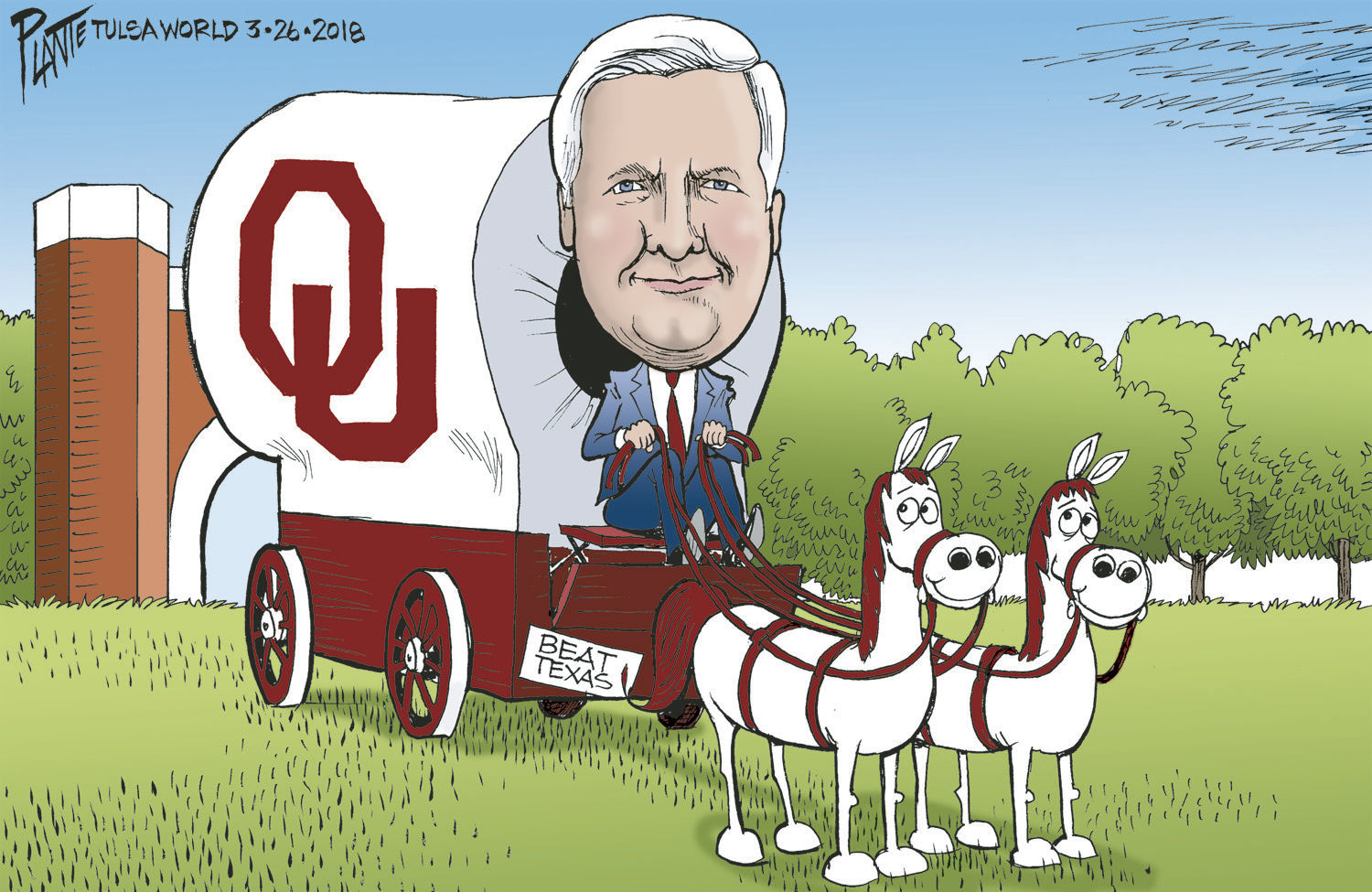 Bruce Plante Cartoon: OU hires James L. Gallogly